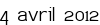 4 avril 2012